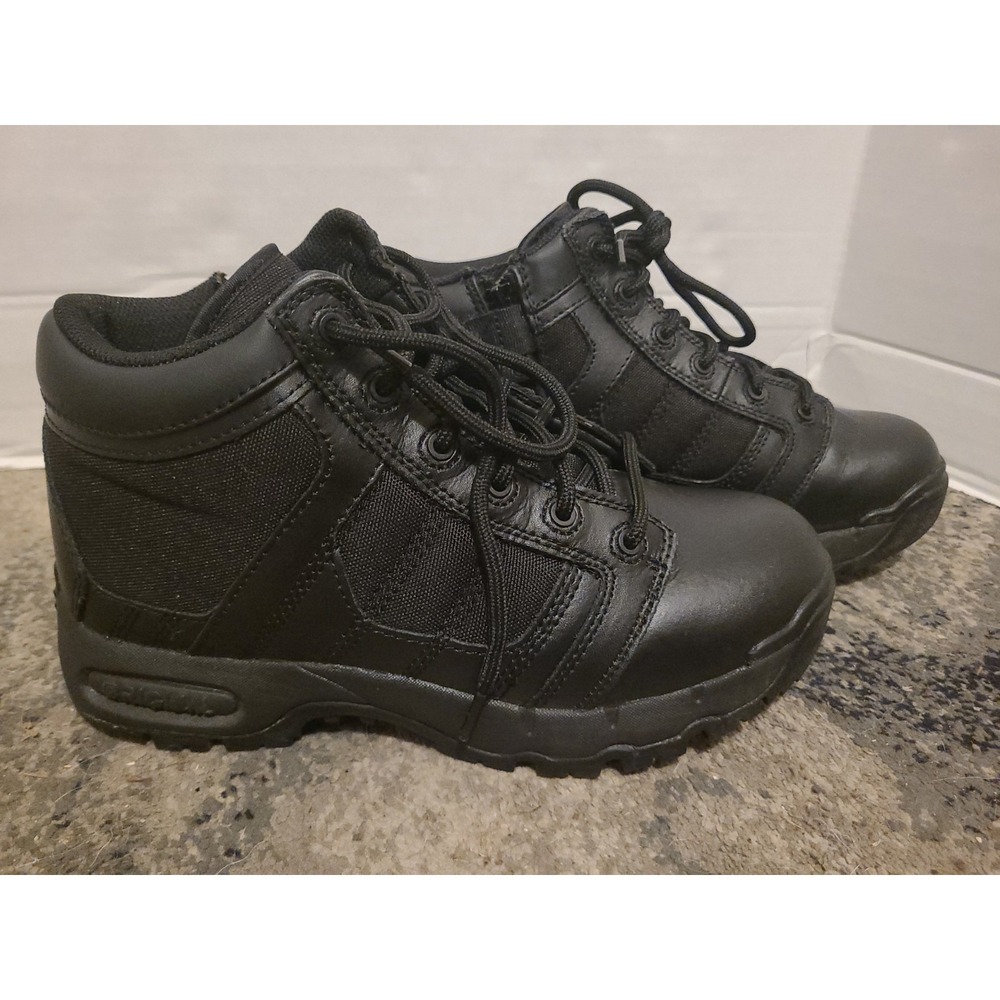 Original SWAT Metro Air 5" Side Zip Tactical Boots Mens Leather Military - 8 - Picture 2 of 16